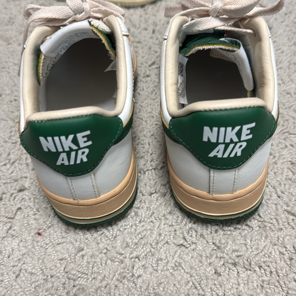 Nike vintage style Air Force green and off white